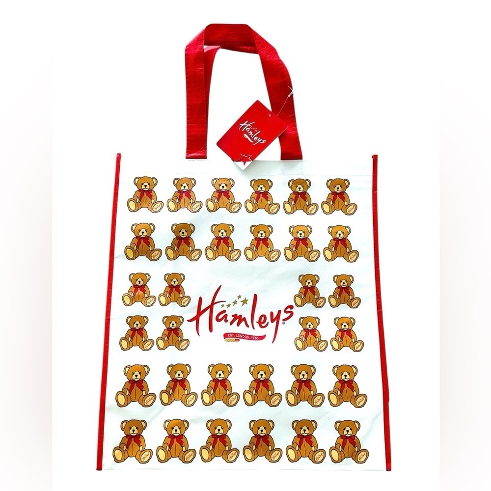 Hamleys London Teddy Bear Tote Bag NWT Cute Reusable Shopper Gift London